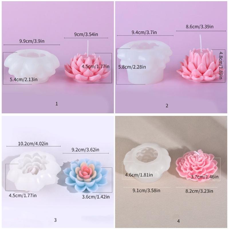 Unique Candles and Decorative Pieces Crafting Silicone Mold for DIY Enthusiasts Resin Mold for Candle and Plaster Making