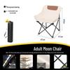 Elevated Back Portable Moon Camping Chair