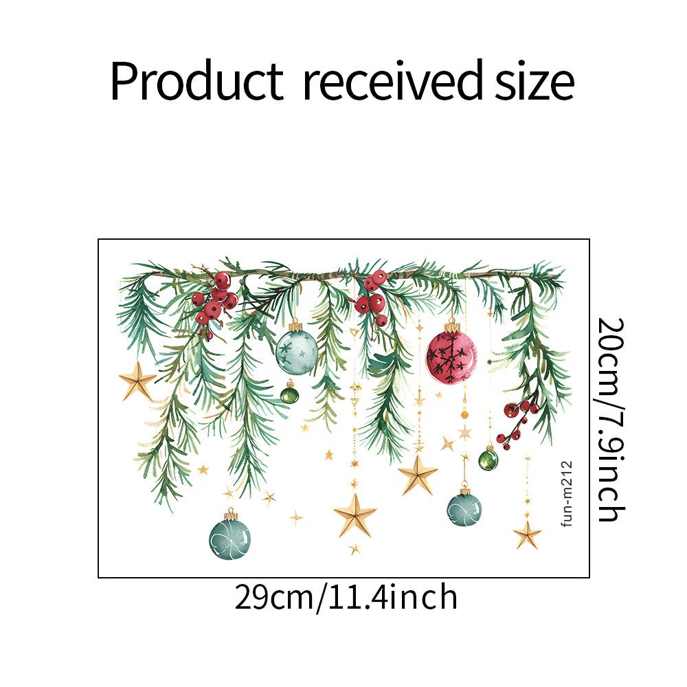 

Рождественские звезды подвесные светильники наклейки для унитаза сосновые наклейки для ванной комнаты и туалета украшения дома 20*29CM/fun-m212