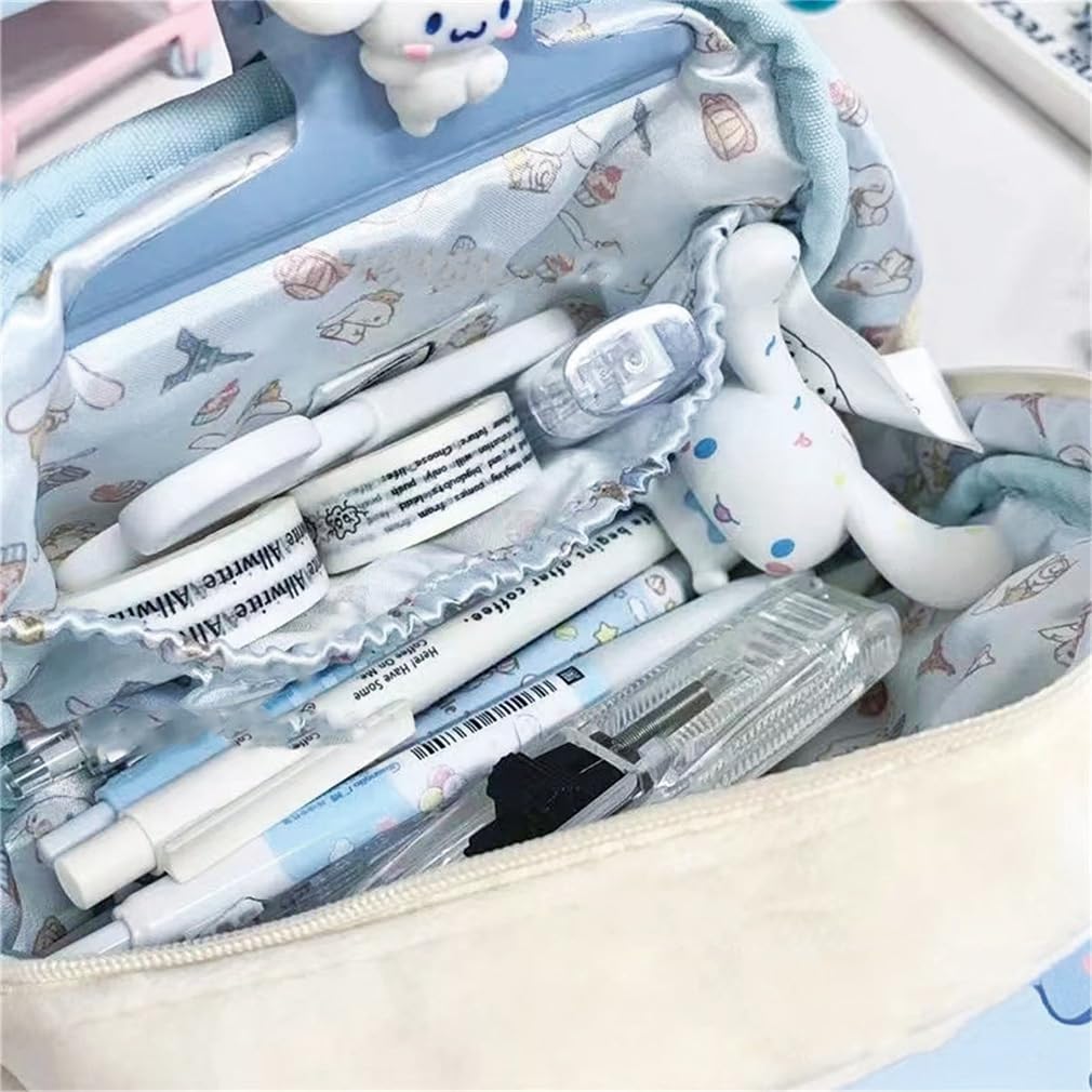 GREDINO Cinnamon Roll Pencil Case Stationery Box Pencil Case Cinnamon Roll Pen Holder Simple Large Capacity Cinnamon Roll Pen Case Stationery Box