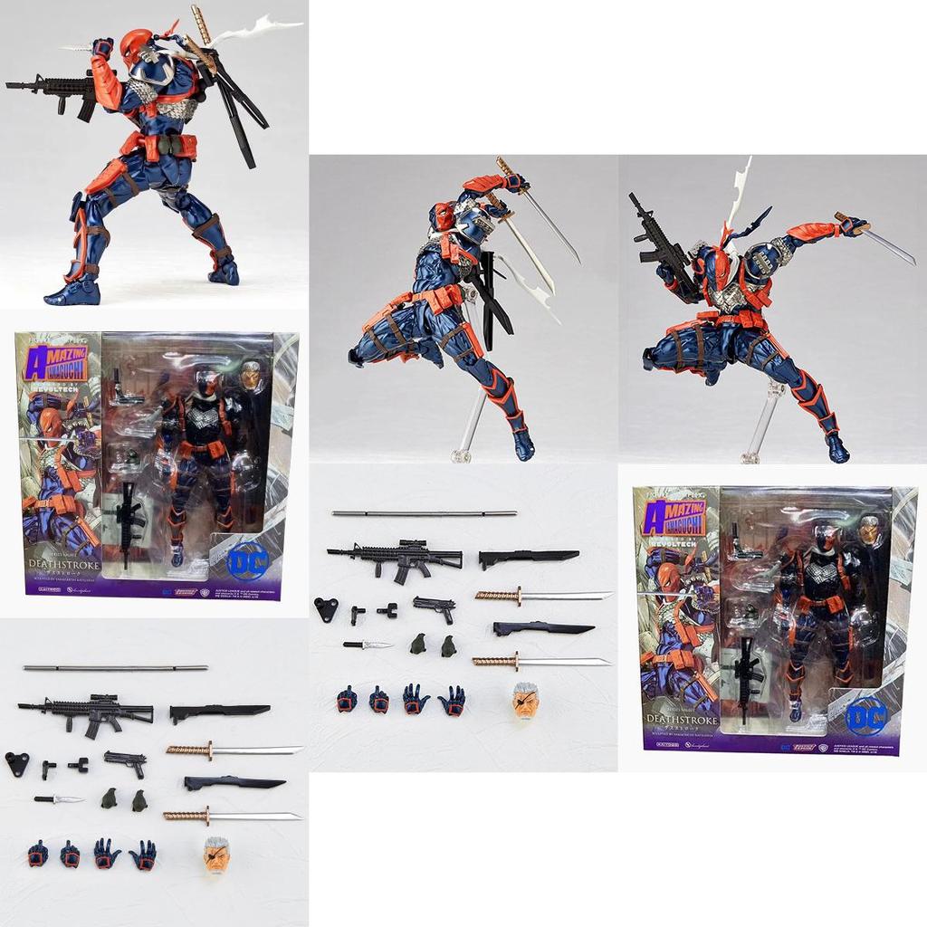 Revoltech Amazing Yamaguchi Deathstroke No011 Highly Detailed Pvc Action Figure Collectible Toy