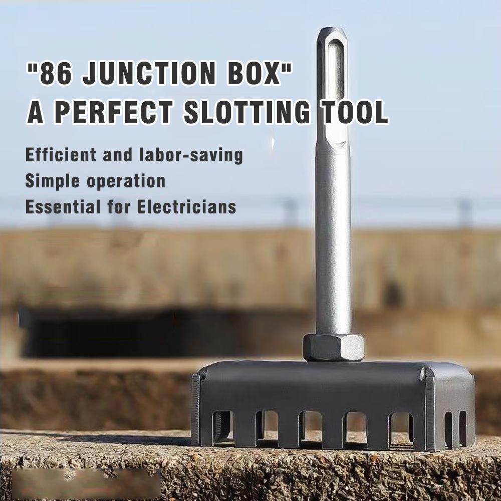 Square Punch Tool Hardened Steel Wire Box Opener for Hydraulic/Electric Hammer with Fast Hole Cutting Wear-Resistant