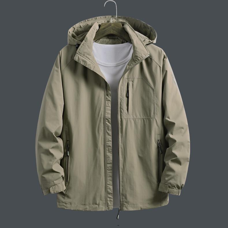 Men's Quick-Dry Sports Jacket - Plus Size, Middle-aged & Elderly, Seasonal Casual Top for Spring, Autumn, Winter