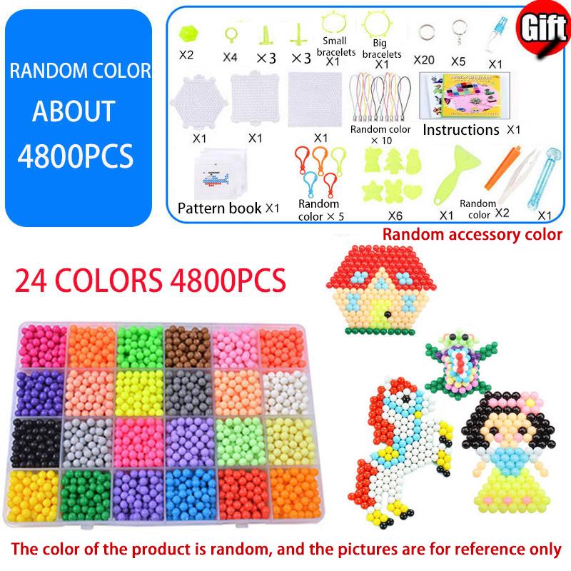 Handgemachte magische Wasserperlen Kreative Perlen DIY Kunsthandwerk Spielzeug Magische Wasser Klebeperlen Sensorisches Spielzeug Set mit Zubehör