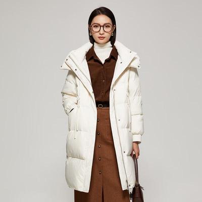 Women's Mid-length Hooded Down Jacket