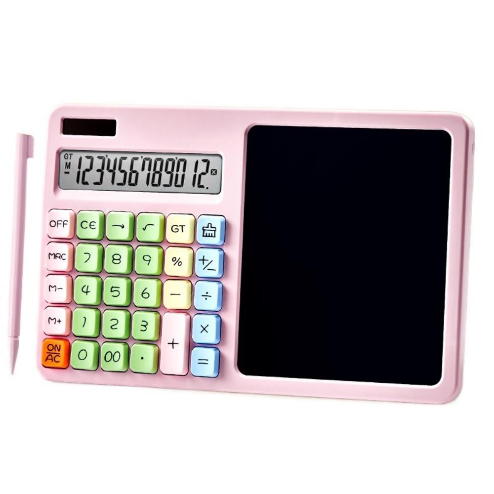 Solar Powered Calculator with Writing Board Handwriting Board Calculator  Financial Accounting
