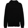 WE11DONE Solid Color Letter Beaded Logo Hoodie Men Hoodies Black WD-TH2-24-835-U-BK