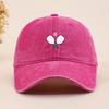 Racquet Printed Baseball Cap, Fun Outdoor Sports for Men and Women, Running Duckbill Cap, Simple Style