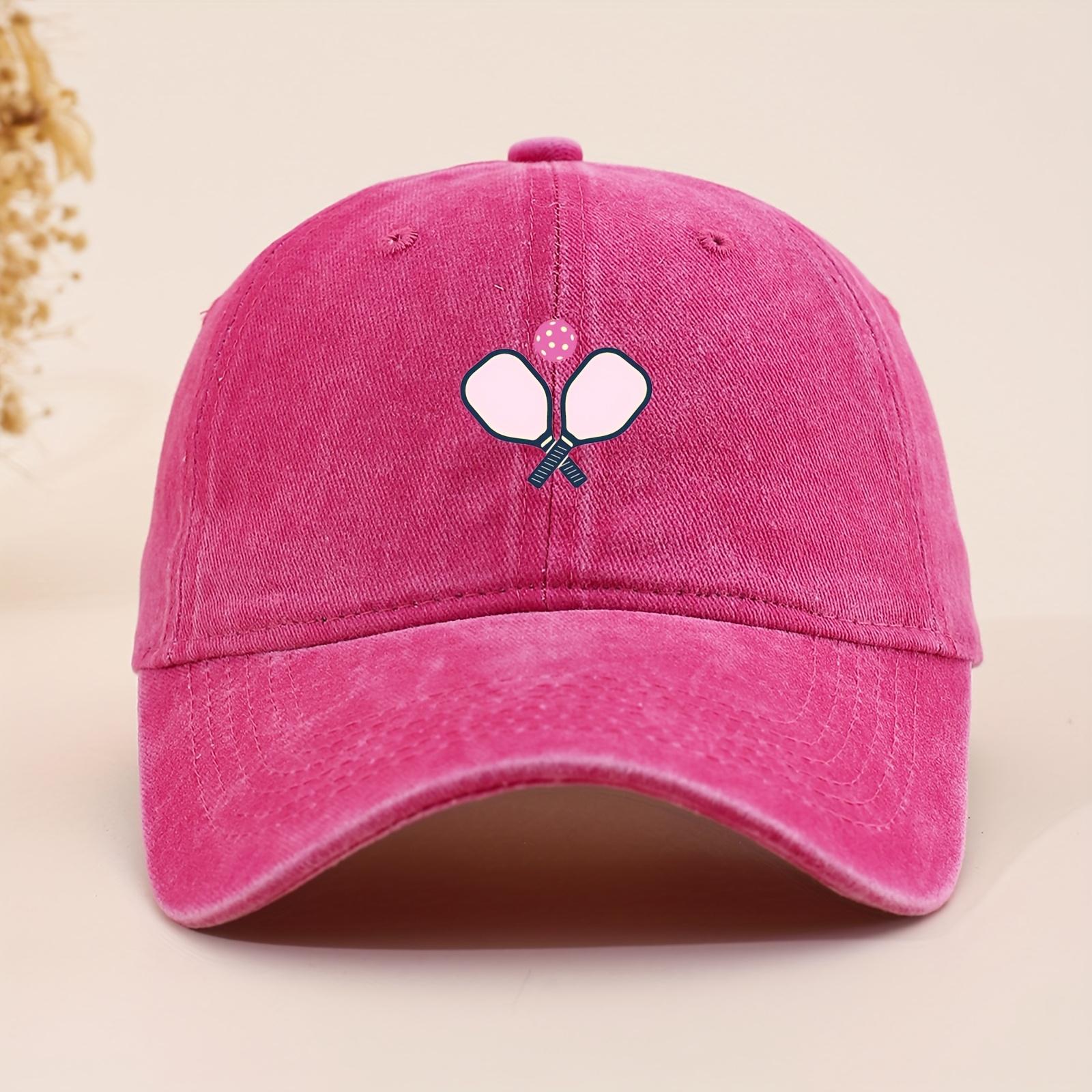 

Racquet printed baseball cap, fun outdoor sports for men and women, running duckbill cap, simple style