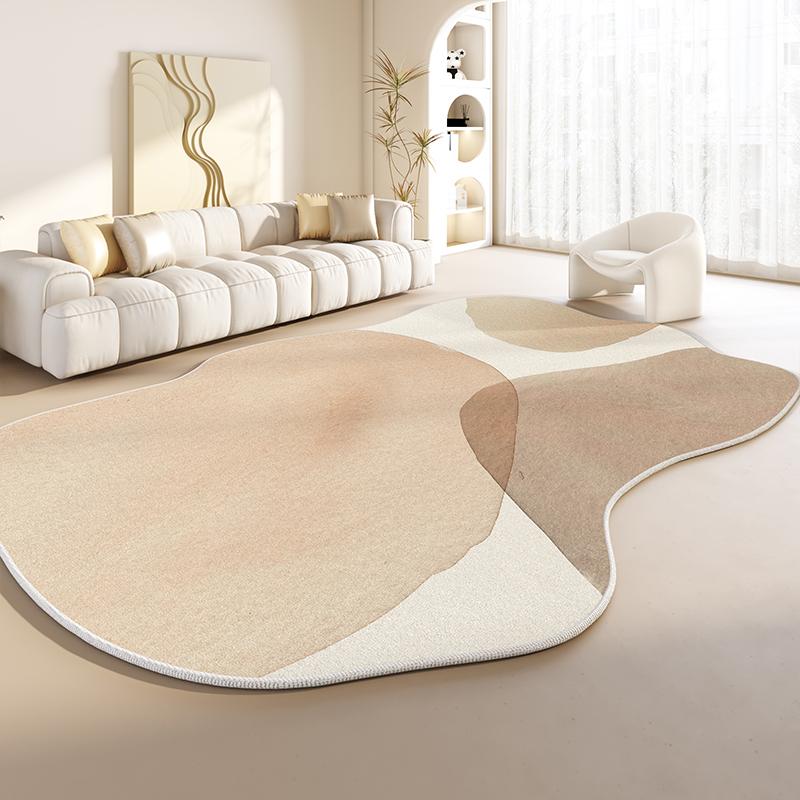 Irregular Shapes Living Room Decoration Plush Carpet Japanese Style Rugs for Bedroom Thick Anti-slip Floor Mat Home Washable Rug
