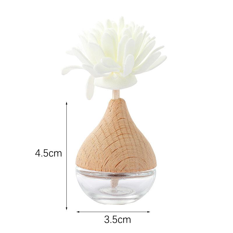 Car Perfume Bottle Perfume Pendant Air Freshener Hanging Glass Bottle Air Outlet Odor Removal Essential Oils Car Empty Bottles