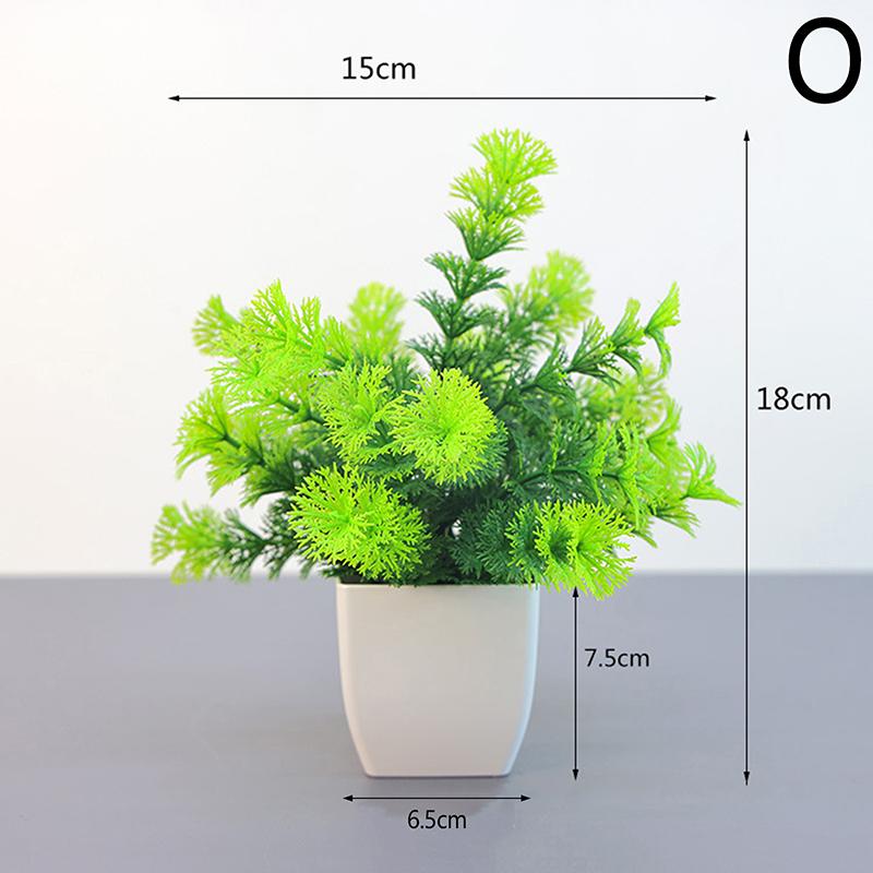 Artificial Bonsai Green Fake Plant Eucalyptus Flower Potted Plant For Indoor Outdoor Home Bedroom Garden Decoration Supplies