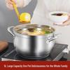 Lechu Heli 5L 304 Stainless Steel Soup Pot Steamer