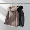Tooling down cotton clothes women's new winter short hooded fur collar outdoor pie overcome cotton coat