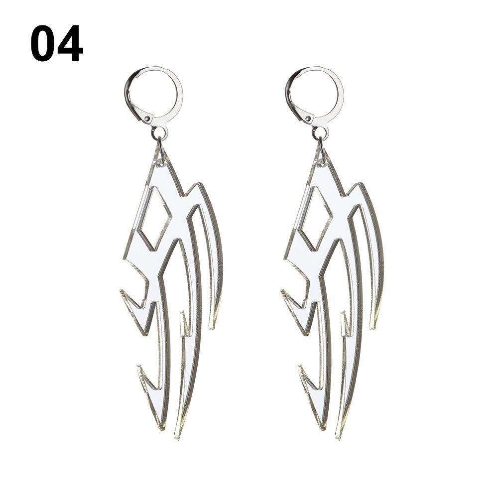 Suprafață Oglindă Bijuterii Streetwear Cool Cercei Dragon Totem Darts Cercei Hoop Model Dragon