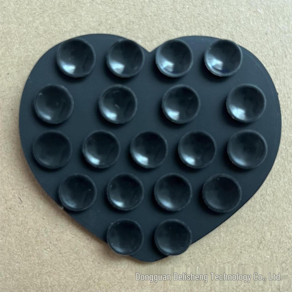 Heart-Shaped Multifunctional Silicone Suction Cup Phone Stand