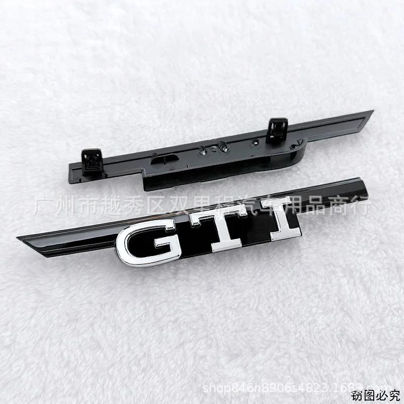 

2026 Hot For VW VOLKSWAGEN 1pcs ABS GTI GTD Logo Car Front Hood Grille Replacement Badge For Volkswagen VW Golf 8 Rline GTI Polo