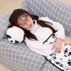 45cm Stuffed Cute Husky Dog And Panda Plush Pillow And Blanket Soft Kawaii Animal Plush Toy Creative