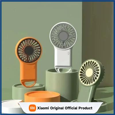 Xiaomi New Mini Handheld Fan Portable Hanging Hook USB Rechargeable Long Lasting Desktop Small Fan for Outdoor Mountaineering