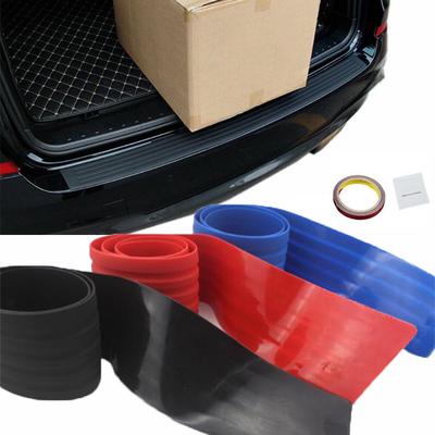 Car Rear Bumper Sill//Protector Plate Rubber Cover Guard Pad Moulding Trim HQ