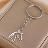 My Shape Horse Earrings Women Stainless Steel Animal Horse Head Shape Pendants Chain Jewelry for Horse Lover Gifts Wholesale