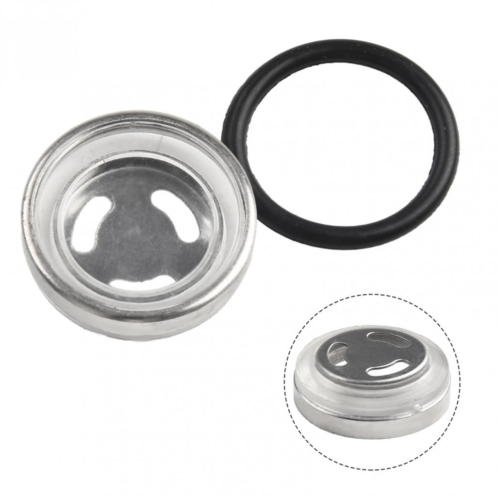Sight Glass Rubber Gasket Silver Bike Brake Master