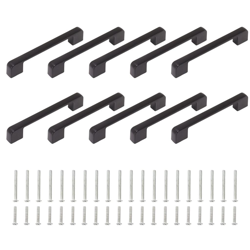 10PCS Cabinet Drawer Handles Pulls Aluminum Alloy Drawer Push Pull Handles for Kitchen Drawer Window Sliding Closet