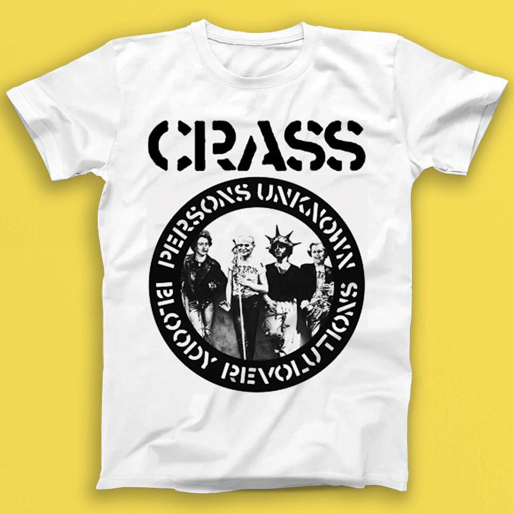 

Crass Кровавые Революции Неизвестные Личности Панк-рок Музыка Подарок Футболка 1998 4XL