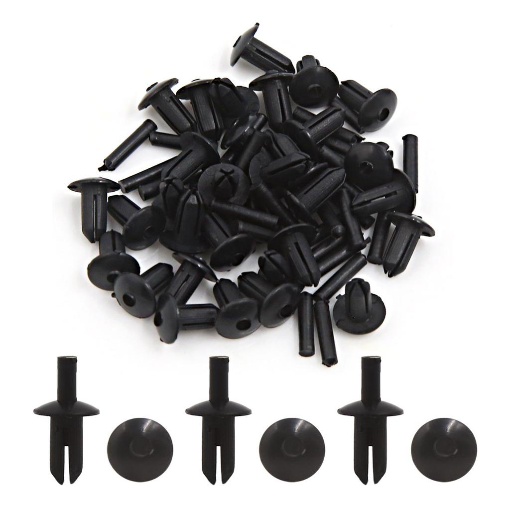 uxcell Clip/Rivet/Zipper Plastic Fit 5mm Hole Size 30 Pieces