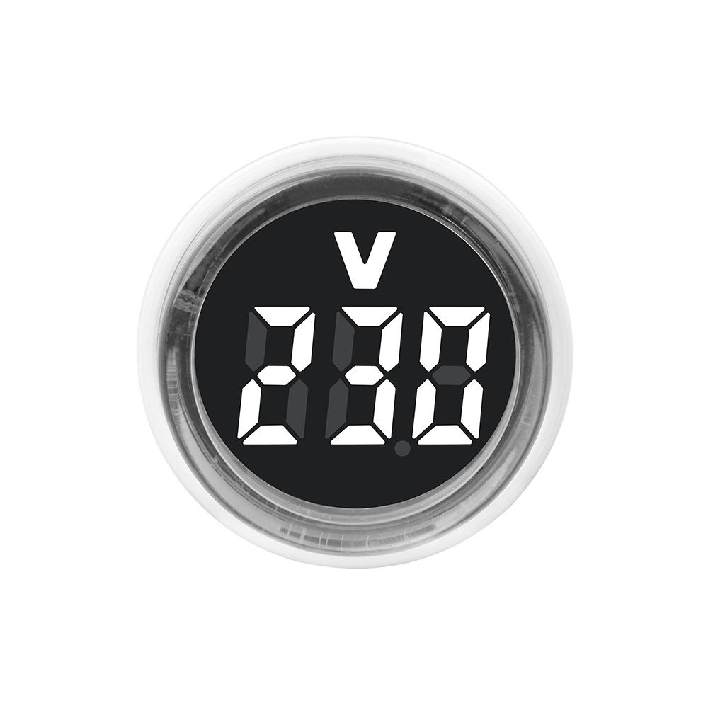 AC230V LED Digital Display Voltmeter Indicator Voltage Meter Light/Pilot Lamp EU Plug Electrician Tool