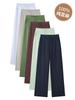 Women's Summer 2026 Japanese Linen Wide-Leg Pants - Lightweight, Slimming, Straight-Leg, Casual Trousers