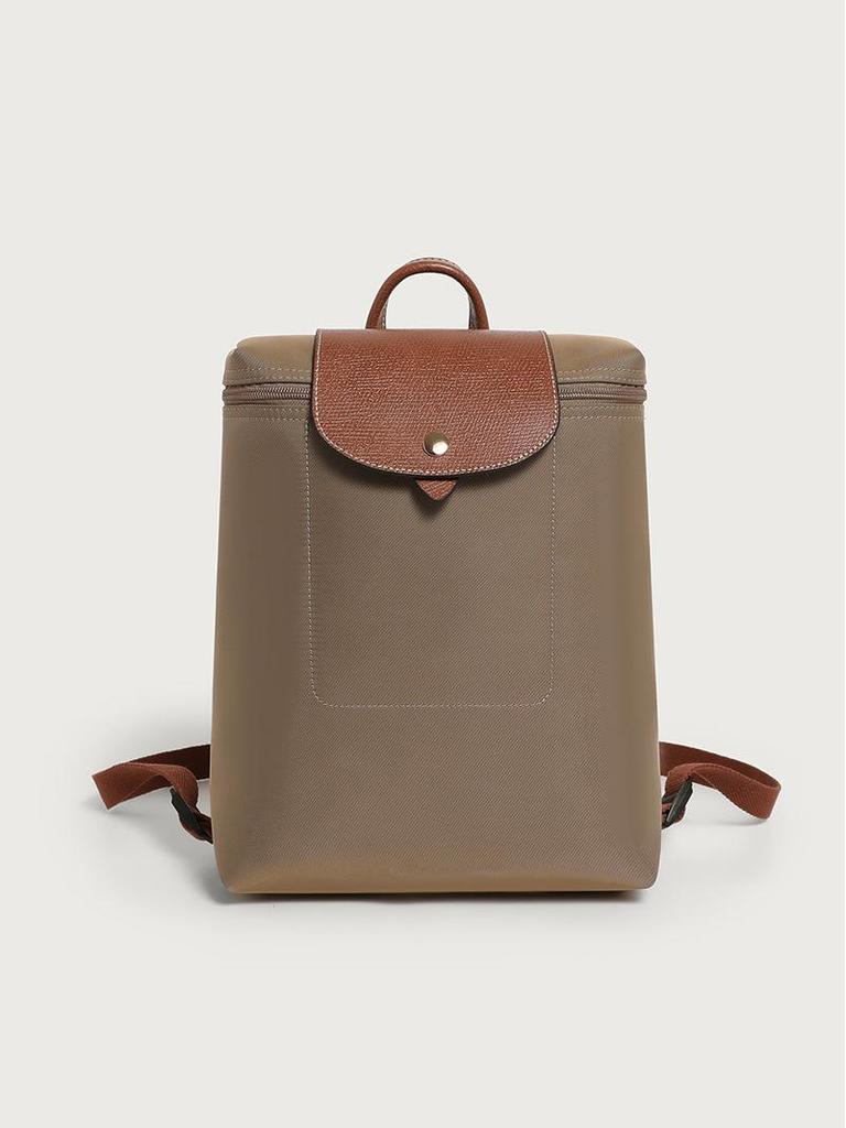 2025 Classic Women's Genuine Leather & Nylon Foldable Lightweight Backpack