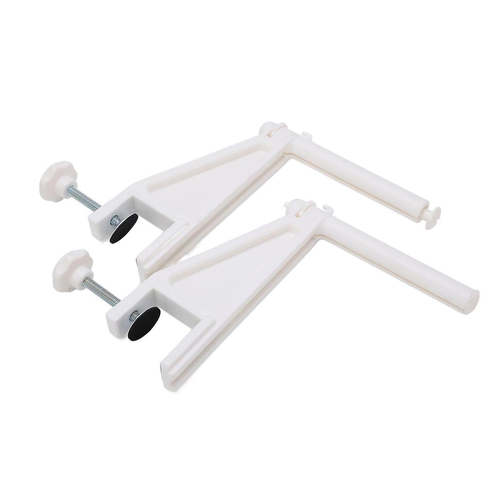 Verdant Touch Professionelles Tischtennisnetzpfosten-Set, Tragbares Tischtennisnetz mit verstellbarem Klemmpfosten, Professionelle Schraubbefestigung, Weiß