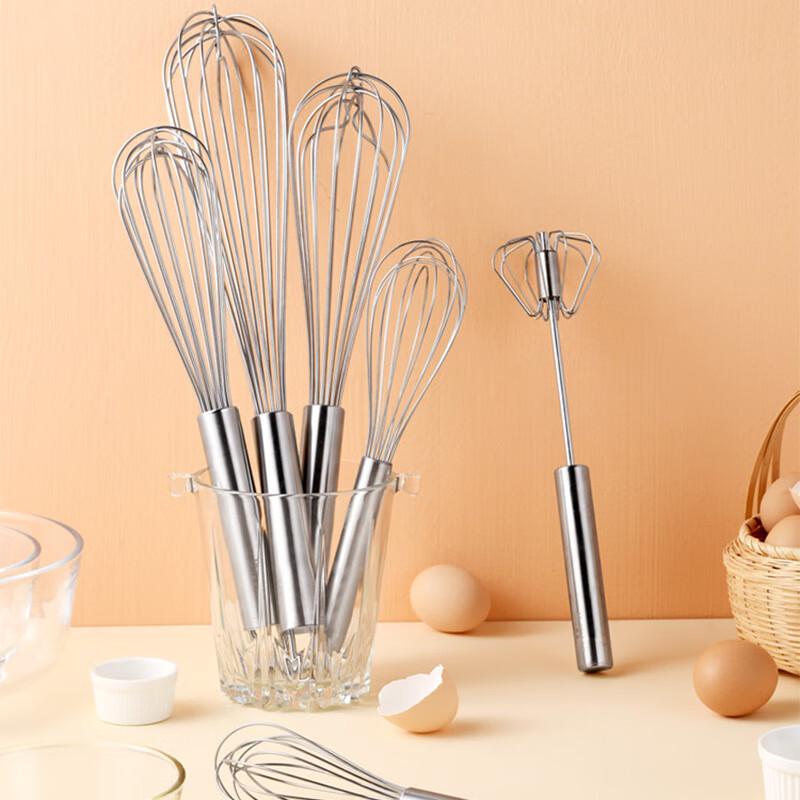 ZISIZ Stainless Steel Manual Egg Whisk
