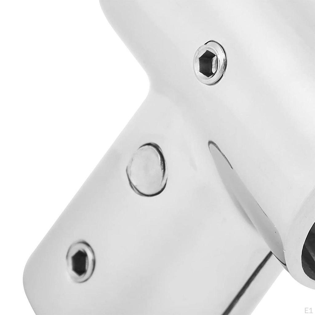 Boat Handrail Fitting Pipe Connector 3 Way Detachable 22mm Tubing Tee Hardware Railing