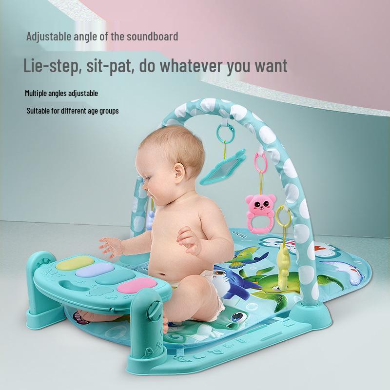 Baby Pedal Piano Gym: Early Education Crawling Mat for Newborns