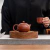 Water Storage Bearing Wood Tea Tray Walnut Wood Teapot Drain Plate Small Teapot Holder  Coffee