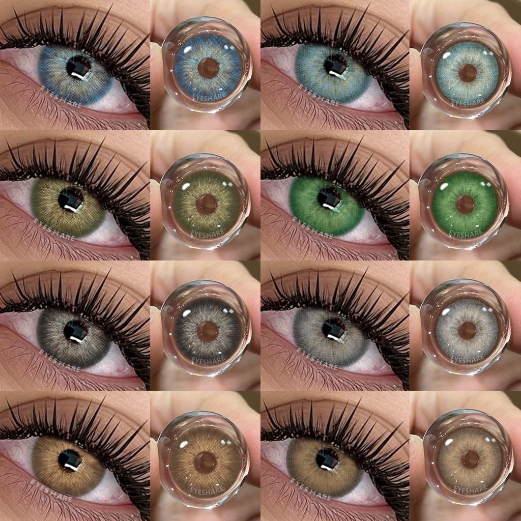 Eyeshare Heiße Verkäufe Farbige Pupillen für Augen Grüne Augenlinsen 1 Paar Blaue Farbige Kontaktlinsen Braune Natürliche Mode-Linsen Schönheitslinse