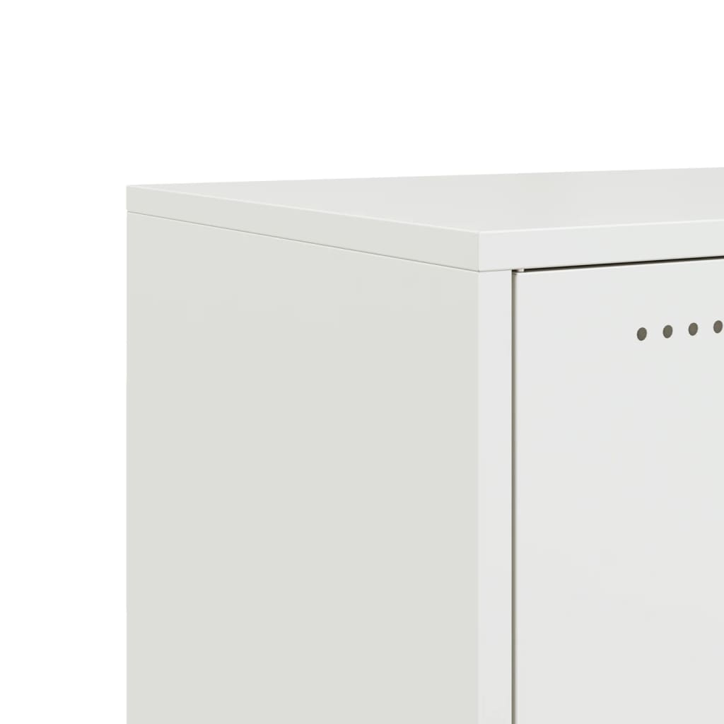 TV Stand White 100.5 x 39 x 43.5 cm Cold Rolled Steel