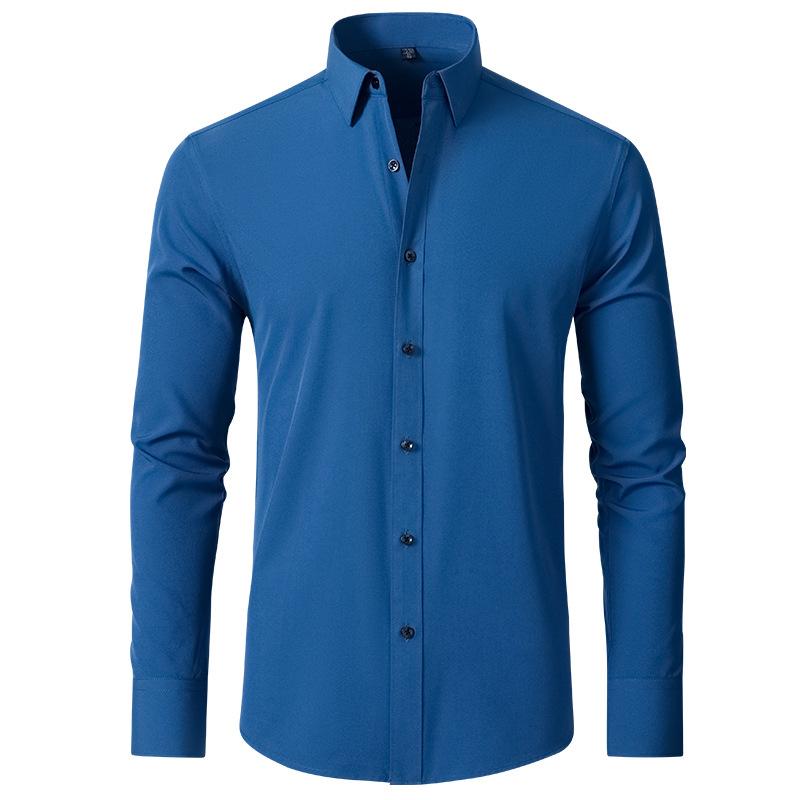 Herren Freizeithemden Falten T-Shirts Langarm Reißverschluss T-Shirts Stretch Solide Übergroße Freizeithemden Modehemden Tops