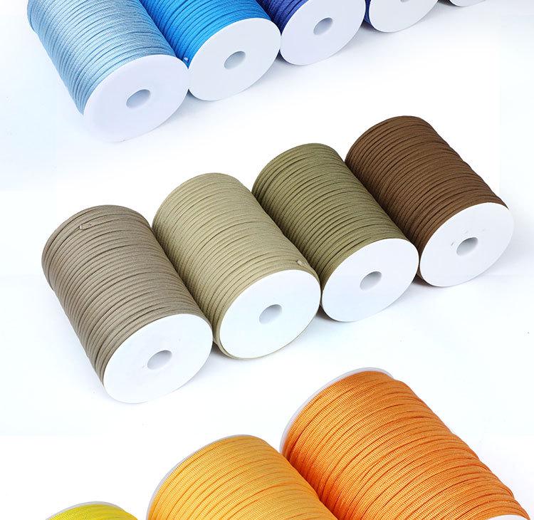 Paracord Exterior 100m 7 Miezuri 4mm: Ideal pentru Pasionații Militari și Brățări de Supraviețuire