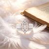 Low Allergy White Silicone Wedding Ring Set, Rose Gold CZ Diamonds, Comfortable and Soft Rubber Strap, Suitable for Women with S