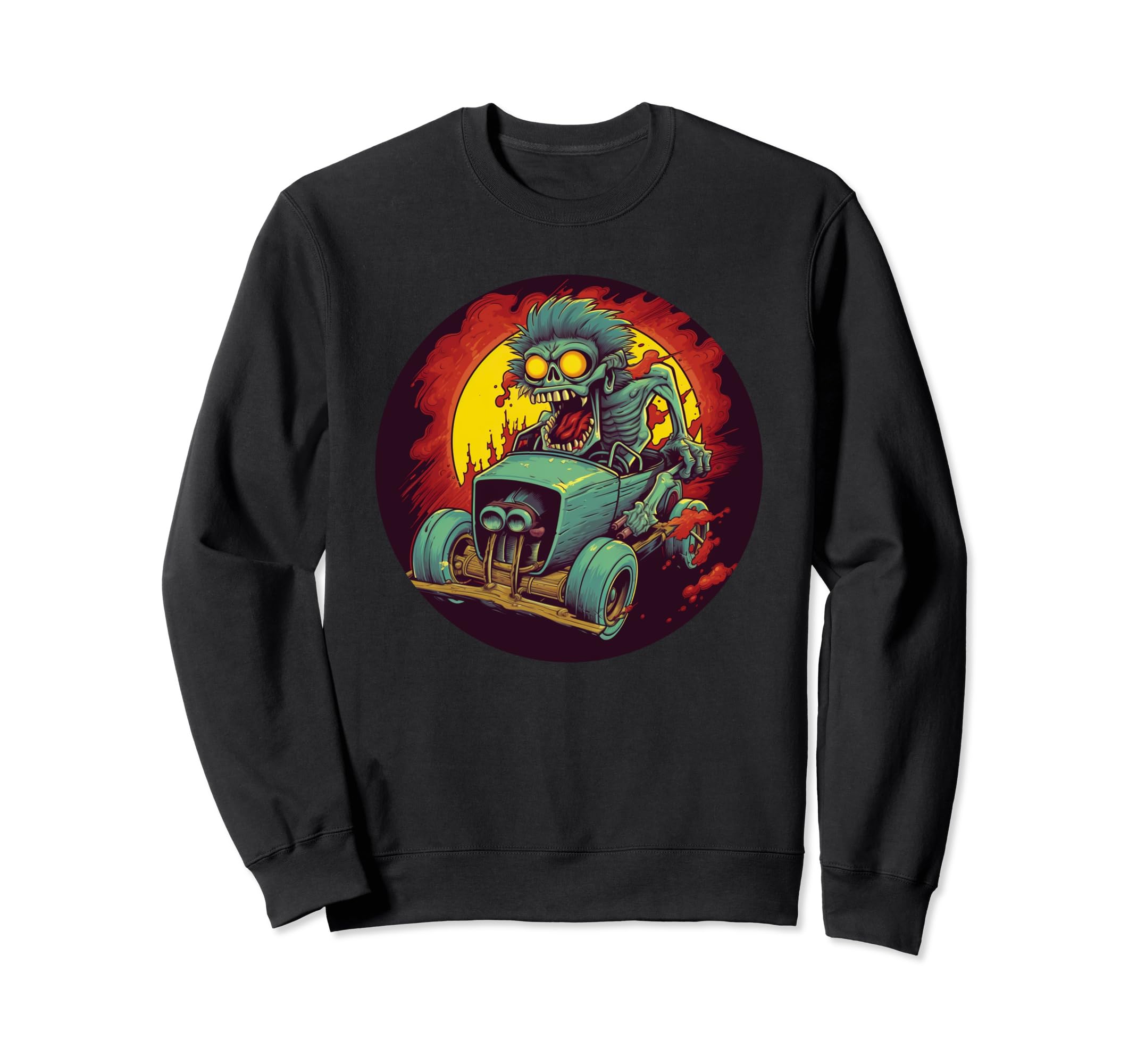 

Cartoon Car Culture Race Car Rat Rod Matchbox Car Wear Sweatshirt