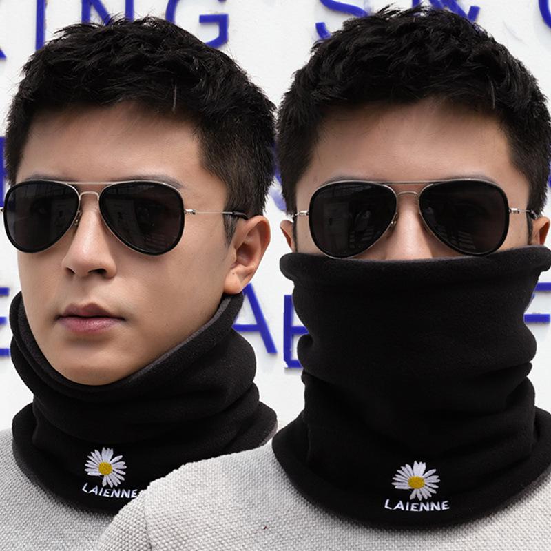 Men'S Trendy Neck Protection And Warm Headband Scarf For Women'S Autumn And Winter Cycling, Windproof And Thickened With Fleece
