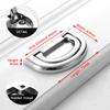 KAK Zinc Alloy Cabinet Knobs and Handles Tatami Hidden Door Handles Kitchen Handles Black Drawer Knobs Furniture Handle Hardware