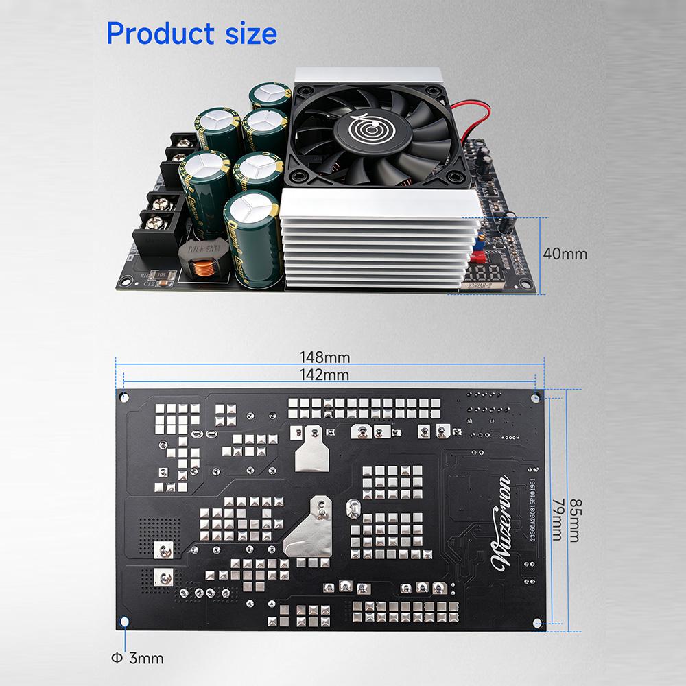 DC-DC Booster Module 1600W High Power Voltage Converter 20-60V to 24-80V with Overload Protection for Audio Amplifiers