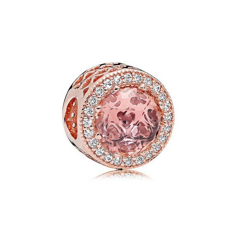 

DIY Beading Kit Pink And Blue Cat Eye Stone Beads Handmade Rose Bead Accessories For Personalized Jewelry Making