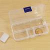 1/5/10pcs Storage Box 10grids Detachable Compartment Organizers Transparent Plastic Storage Case Beads Diamond Container TMZ