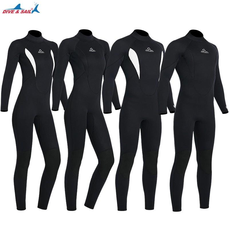 3mm Neoprene Wetsuit Men Women Full Body Dive Surf Freediving Thermal Protection Winter Swimming