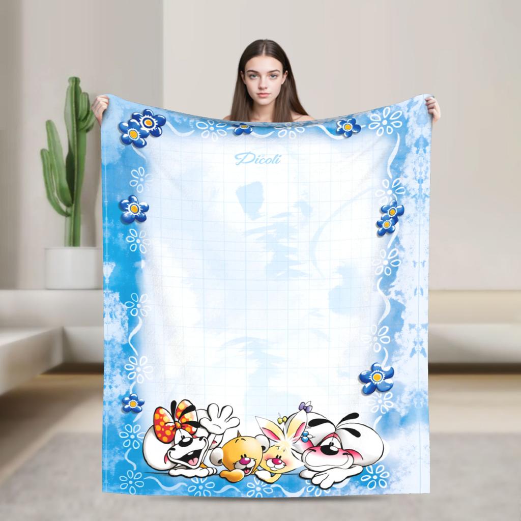 Christmas Diddl Super Soft Blankets  Travel Plush Throw Blanket Funny Living Room Flannel Bedspread Sofa Bed Cover